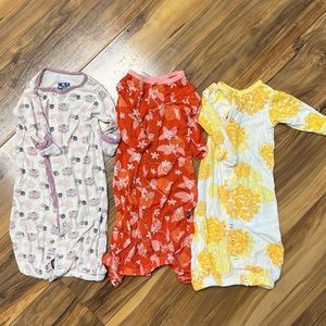 3 Kickee Pants Bamboo sleepers. Made of the softest bamboo.
